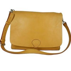 Dooney & Bourke Crossbody HOBO Bag Tote Purse Leather Large Tan Silver RARE